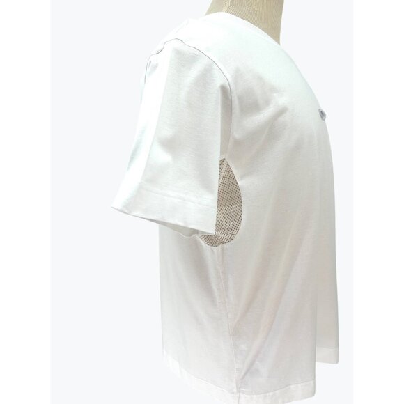 Givenchy Mens White Cotton Short Sleeve T-Shirt Mesh Underarm Detail Size Large - Picture 5 of 16